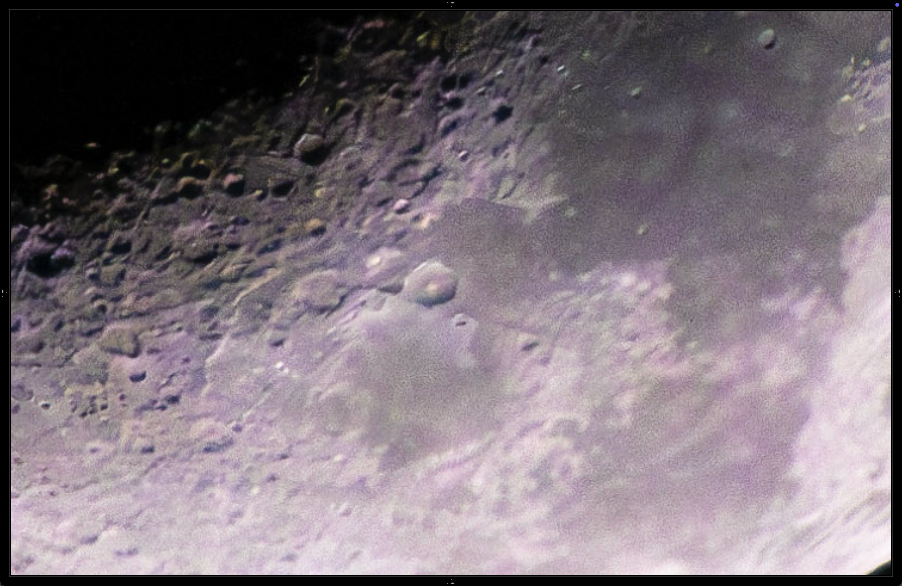 moon close-up noise reduction with AI